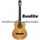 SUNLITE Guitarra Clásica Electro-Acustica Cuerpo Delgado c/Pastilla Pre-Amplificada - Natural