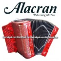 ALACRAN Deluxe Button Accordion 3412 Red