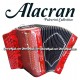 ALACRAN Deluxe Button Accordion - Red