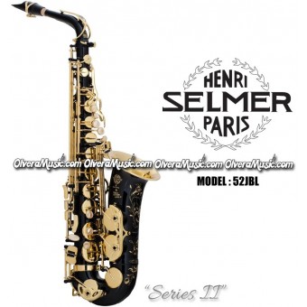 SELMER PARIS "Serie II" Edicion Jubilee Saxofón Alto Profesional - Lacquer Negro