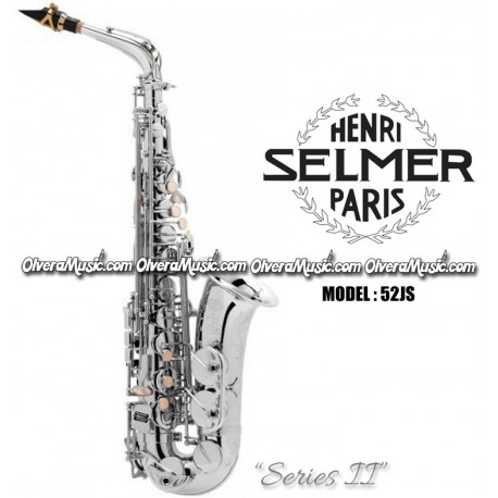 SELMER PARIS "Series II" Jubilee Edition Professional Eb Alto Saxophone - Silver Plate Finish