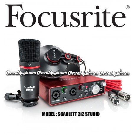 FOCUSRITE Scarlett 2i2 Studio 2nd Generation USB Audio 