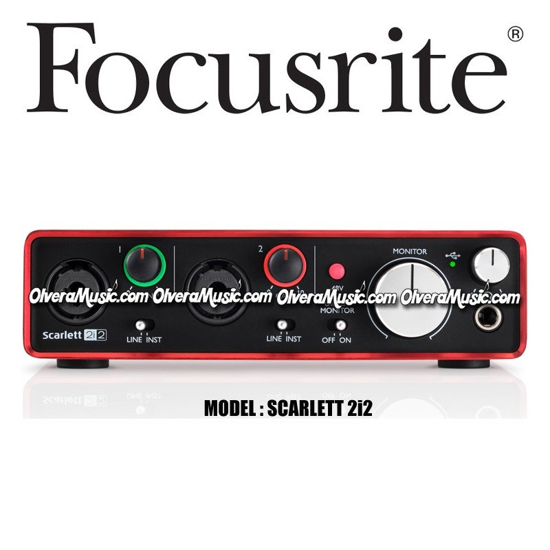focusrite scarlett 2i2 (2nd gen) usb audio interface