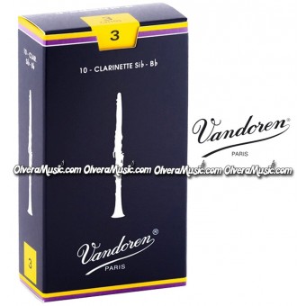 VANDOREN Traditional Bb Clarinet Reeds - Box of 10