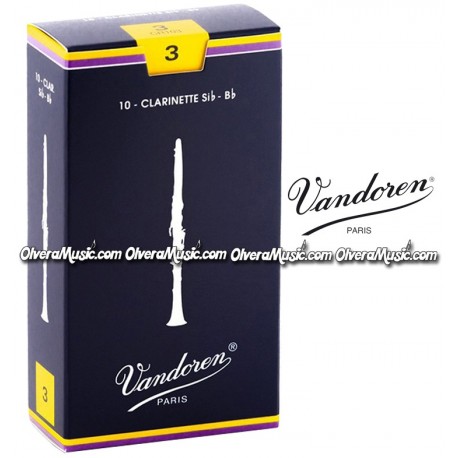 VANDOREN Bb Clarinet Reeds - Box of 10
