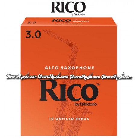 RICO Alto Saxophone Reeds - Box of 10