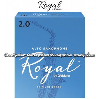 RICO ROYAL Alto Saxophone Reeds - Box of 10