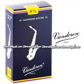 VANDOREN Traditional Alto Saxophone Reeds - Box of 10