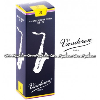 VANDOREN Traditional Tenor Saxophone Reeds - Box of 5