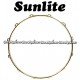 SUNLITE 14" Brass Plated Top Snare Hoop 12-Lug