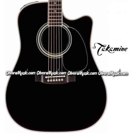 TAKAMINE Legacy Series Acoustic/Electric Guitar - Gloss Black