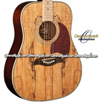 OSCAR SCHMIDT by Washburn Dreadnought Acoustic Guitar - Spalted Maple Top