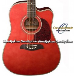 OSCAR SCHMIDT de Washburn Guitarra Electro-Acustica - Rojo