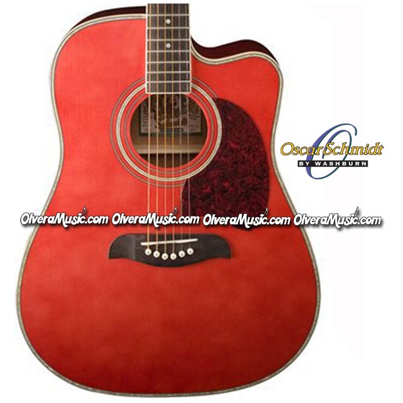 washburn oscar schmidt electric acoustic guitar