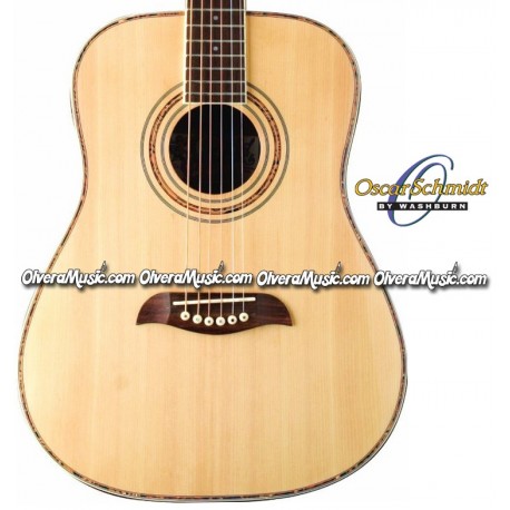 OSCAR SCHMIDT de Washburn Guitarra Electro-Acustica 3/4 - Natural