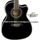 OSCAR SCHMIDT de Washburn Guitarra Electro-Acustica 3/4 - Color Negro