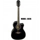 OSCAR SCHMIDT by Washburn Acoustic/Electric 3/4 Guitar - Black