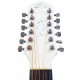 OSCAR SCHMIDT by Washburn Dreadnought A/E 12-String Cutaway Guitar - White