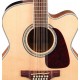 TAKAMINE 70 Series Acoustic/Electric 12-String Jumbo Guitar - Gloss Natural 