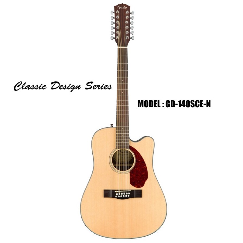 FENDER 12-String A/E Guitar - Natural - Olvera Music