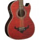 OSCAR SCHMIDT by Washburn Traditional Bajo Quinto - Quilt Trans Red