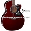 TAKAMINE NEX-Body Guitarra Electro/Acustica de 6-Cuerdas - Rojo Vino