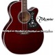 TAKAMINE NEX-Body Acoustic/Electric 6-String Guitar - Wine Red