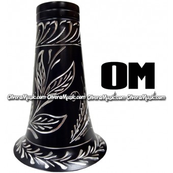 OM Aluminum Clarinet Bell w/Engraving - Black