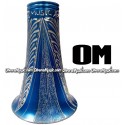 OM Aluminum Clarinet Bell w/Engraving - Blue