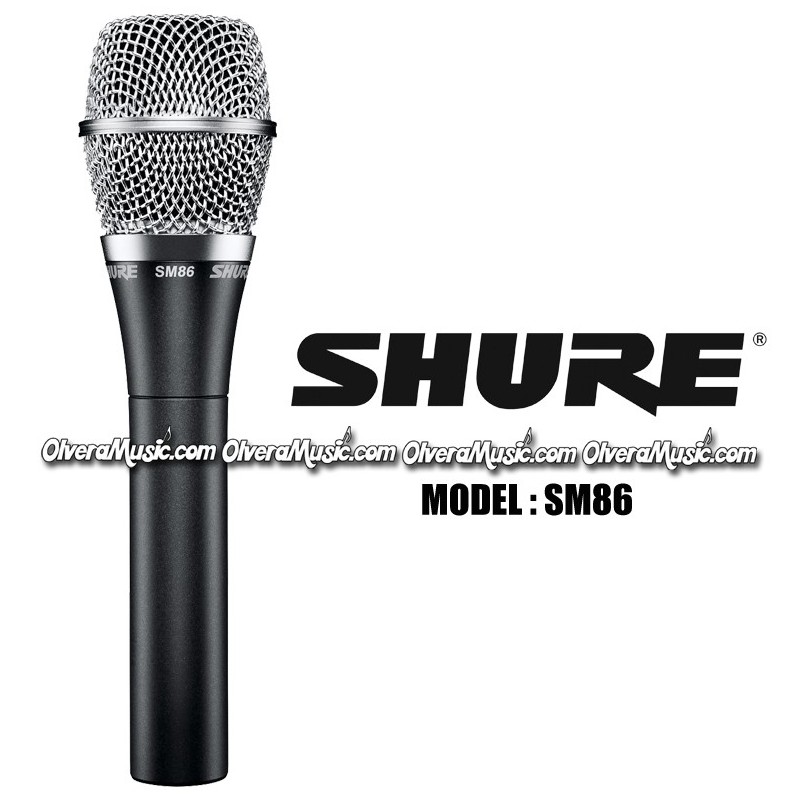 SHURE Micrófono Vocal de Condensador Cardioide - Serie SM - Olvera Music