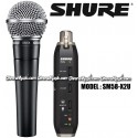 SHURE Micrófono Vocal Dinámico c/Adaptador USB - Serie SM