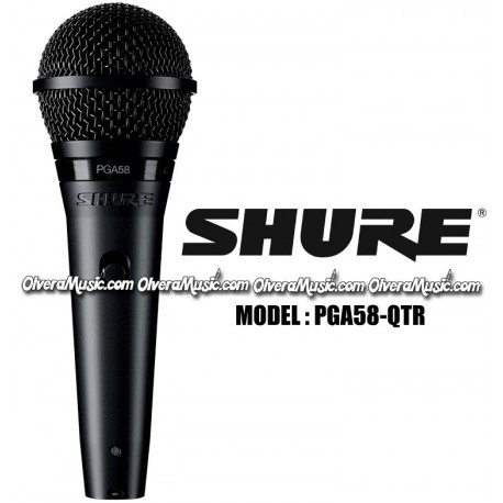 SHURE Vocal Microphone - XLR-1/4" Cable
