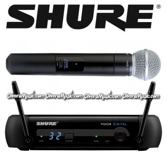 SHURE Micrófono Vocal Inalámbrico de Mano - Sistema SM58 Digital