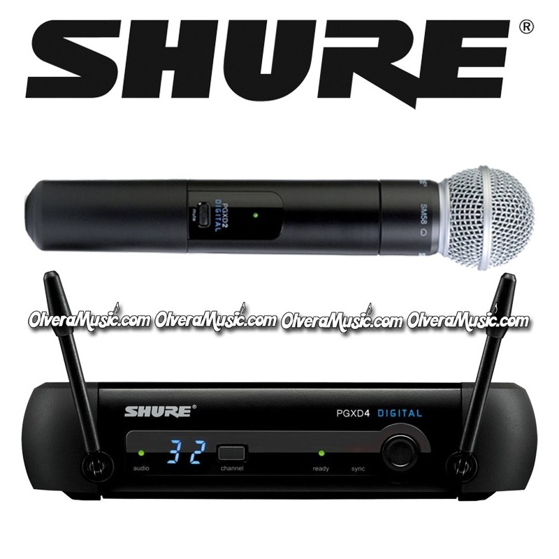 aleación Fusión Moviente SHURE Vocal Wireless Hand Held System - SM58 Vocal System - Olvera Music