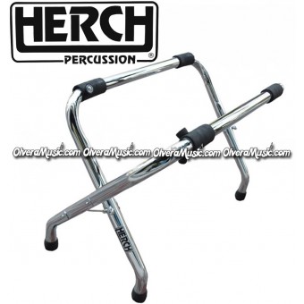 HERCH Reinforced Bass Drum Stand - Chrome (20X22 or 20X24)