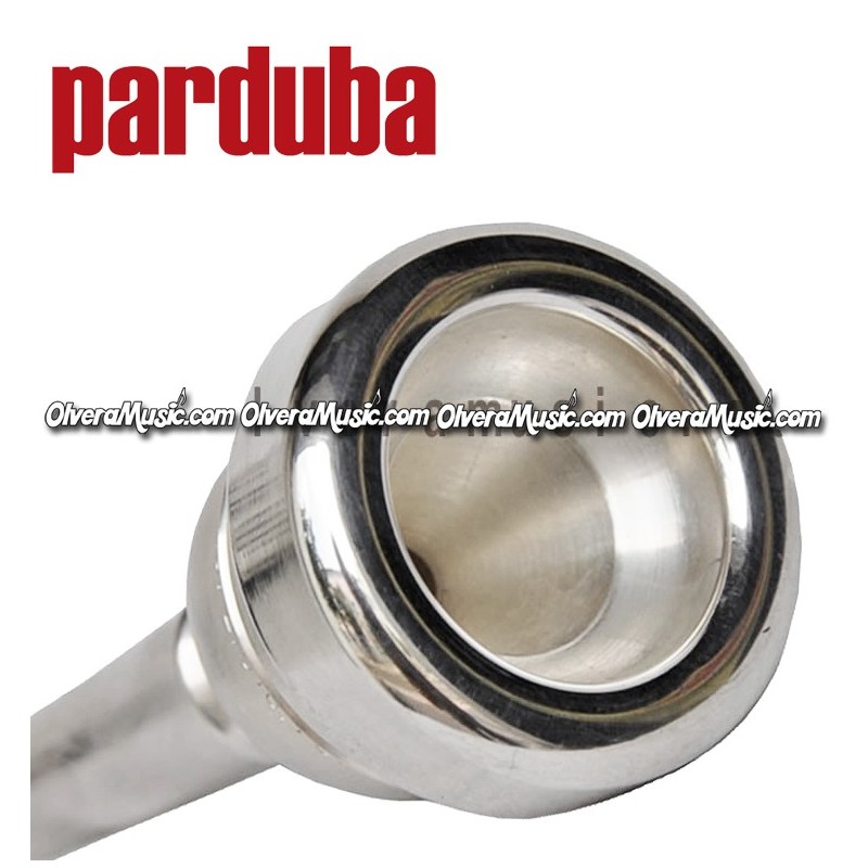 Parduba Silver Double Cup Flugelhorn Mouthpiece 3.5 Small Morse/Bach Taper 