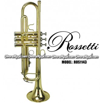 ROSSETTI Student Model Bb Trumpet - Lacquer Finish