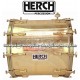 Herch 20x22 Turbo Bass Drum Gold Color Aztec Sun Design w/Engraving