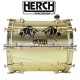 HERCH Bass Drum 20x20 Engraved Taurus Design - Gold Color