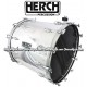 Herch 20x24 Bass Drum Solid Chrome Color 10-Lugs