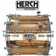 Herch 20x24 Bass Drum Turbo Copper Color w/Engraving 12-Lug
