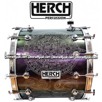 Herch 20x24 Bass Drum Taurus Design 12-Lug