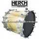 Herch 20x24 Bass Drum Ying-Yang Sun Design w/Engraving 10-Lug