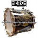 Herch 20x24 Bass Drum Black/Chrome Color Combination w/Engraving
