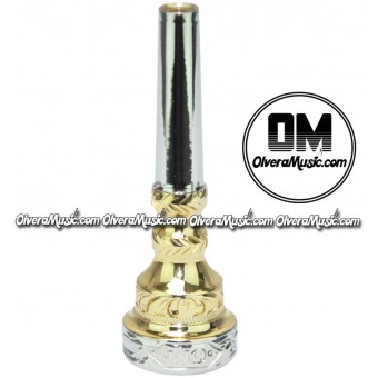 OM Trumpet Mouthpiece w/Engraving - Double Cup