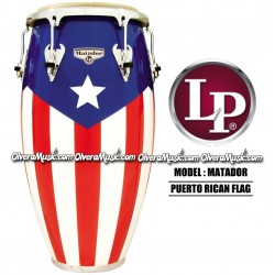 LP Matador Puerto Rican Flag Wood Congas
