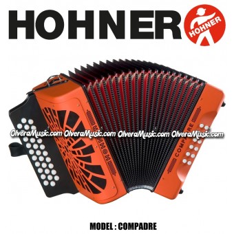 HOHNER Compadre Button Accordion - Orange