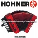 HOHNER Compadre Button Accordion - Red