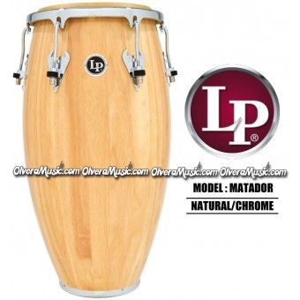 LP Matador Wood Congas - Natural/Chrome