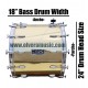 SUNLITE 18x24 Bass Drum - Metallic Blue